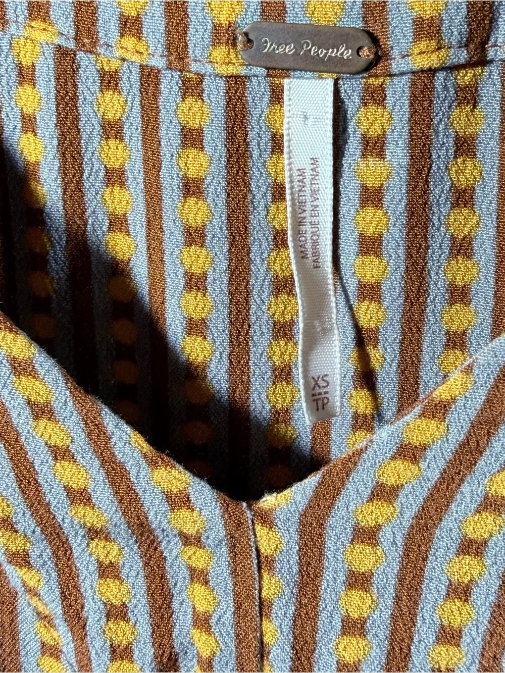 NWOT | Free People | Mix and Match Blouse | size XS